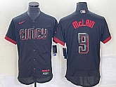 Men's Cincinnati Reds #9 Matt McLain Black 2023 City Connect Flex Base Stitched Jersey,baseball caps,new era cap wholesale,wholesale hats